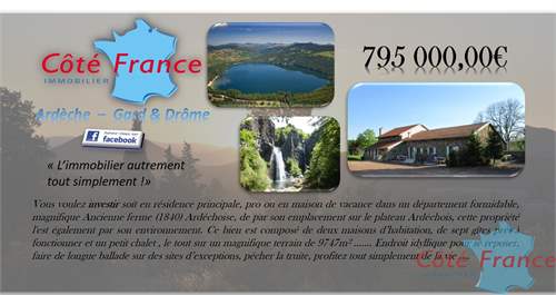 # 40106082 - £695,927 - 5 Bed , Ardeche, Rhone-Alpes, France