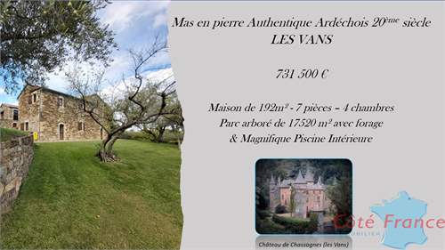 # 41379785 - £640,340 - 6 Bed , Ardeche, Rhone-Alpes, France